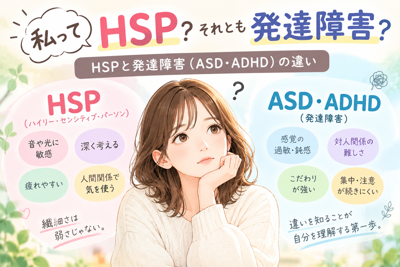 HSP？それとも発達障害？