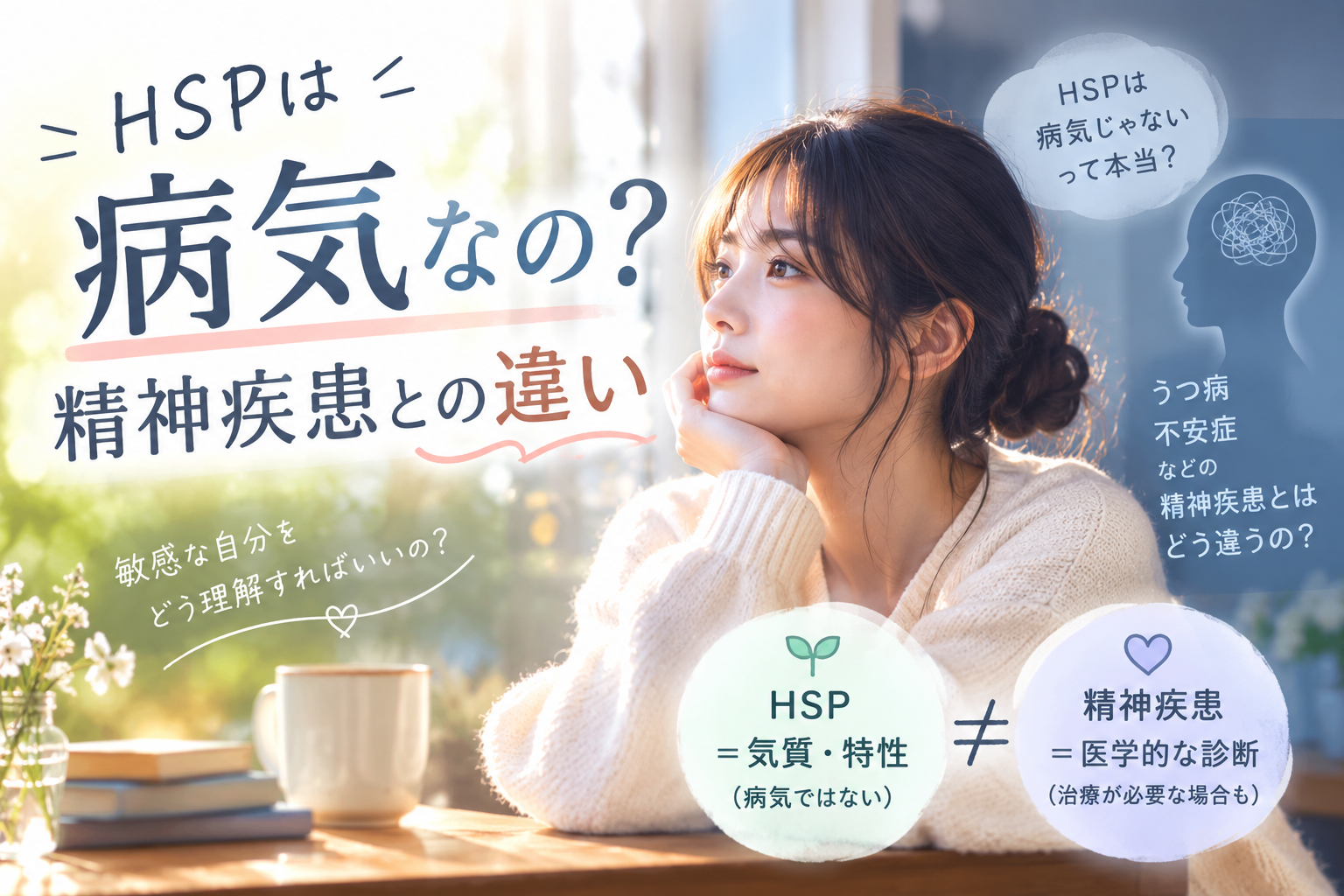 HSPは精神疾患と違う？